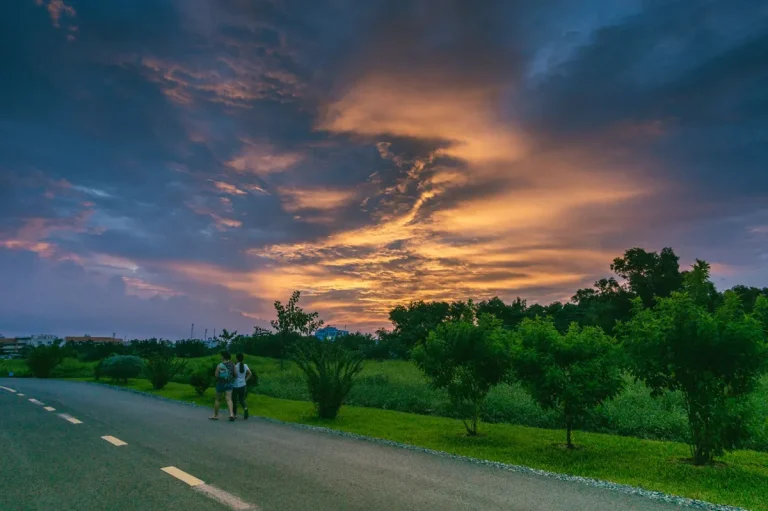 sunset route planning and timing
